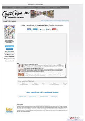 Hotel Transylvania DVD - Amazon