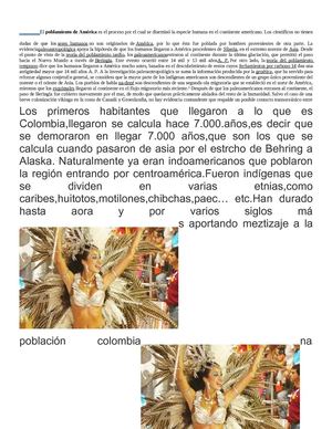 los pobladores de america