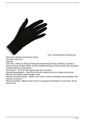 motorcycle thermal under gloves