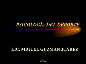 PSICOLOGIA  DEPORTIVA