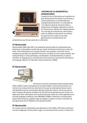 historia de la informatica