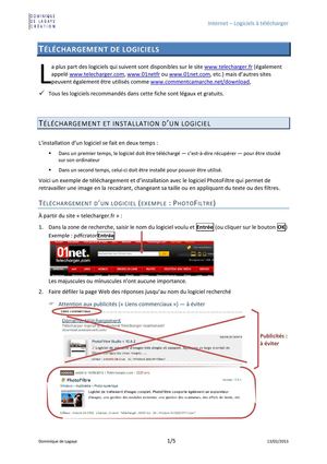 Logiciel - Logiciels à télécharger