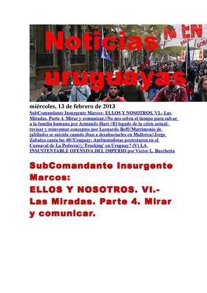 Noticias Uruguayas miércoles 13 de febrero del 2013