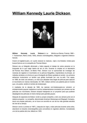 William Kennedy Laurie Dickson