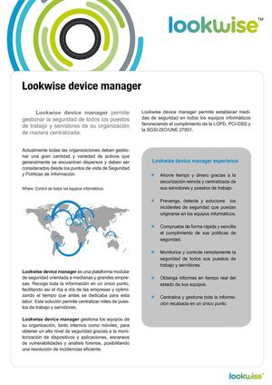 Lookwise device manager (es)