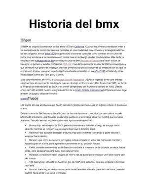 Historia del bmx