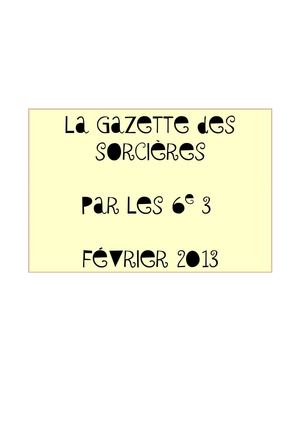 La Gazette des Sorcières