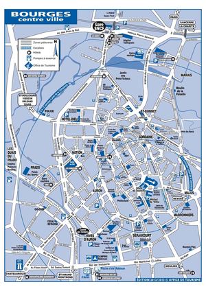 Plan Bourges - Accès et centre-ville - 2013-2014