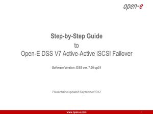 Open-E DSS V7 Active-Active iSCSI Failover