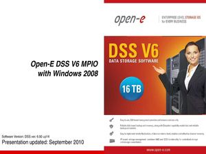 Open-E DSS V6 MPIO with Windows 2008