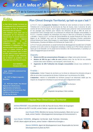 PCET Infos n°1