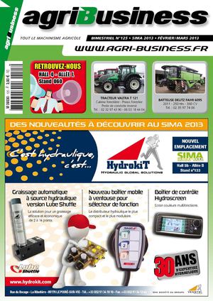 AGRI BUSINESS N°125 • SIMA 2013 • Février/Mars 2013