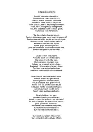 Garazi Idiakez - IRITZI BIZKARROIAK