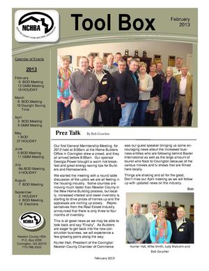 February 2013 Newsletter