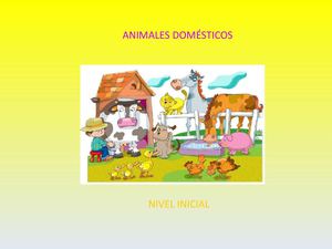ANIMALES DOMÉSTICOS - NIVEL INICIAL