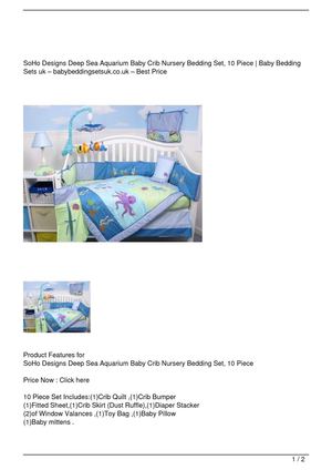 Calaméo Soho Designs Deep Sea Aquarium Baby Crib Nursery Bedding Set 10 Piece - Aquarium Baby Bedding Calaméo Soho Designs Deep Sea Aquarium Baby Crib Nursery Bedding Set 10 Piece - Aquarium Baby Bedding