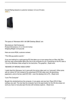 Alienware AX51-9013BK