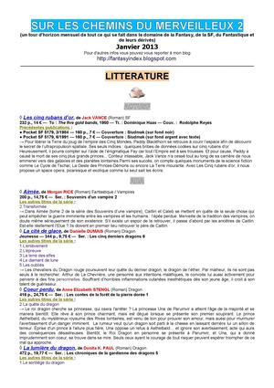 Sur les chemins du merveilleux 2