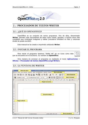 MANUAL OPEN OFFICE WRITER
