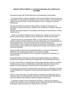 Ensayo critico Compes 3527