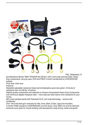 big 5 exercise bands