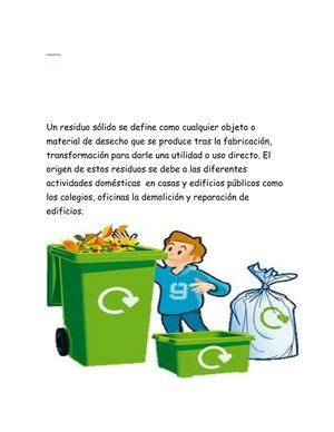 Los residuos solidos