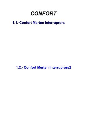 Confort