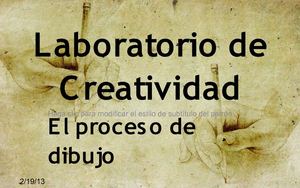 EL proceso del dibujo y el encaje