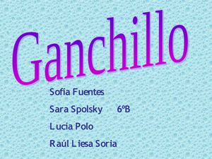 Taller de ganchillo