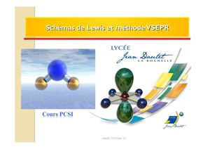 Schémas de Lewis et méthodeV.S.E.P.R