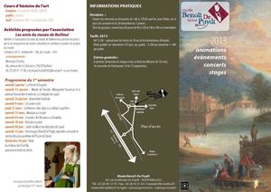 Programme Musée Benoît De Puydt 2013