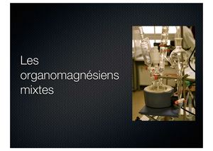 les organomagnésiens _ PCSI