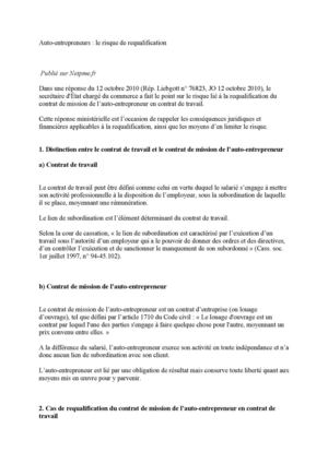 AE risque requalification