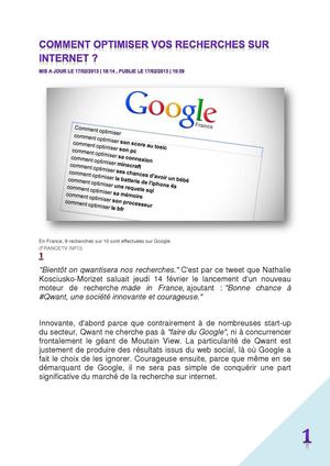 Comment optimiser vos recherches sur internet