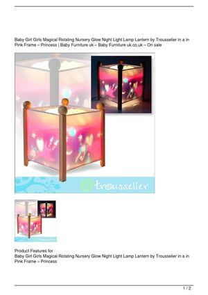 rotating night light lamp