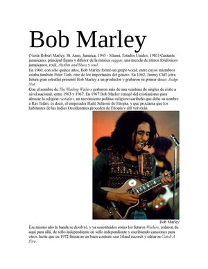 Biografia De Bob ,Marley ♥___♥