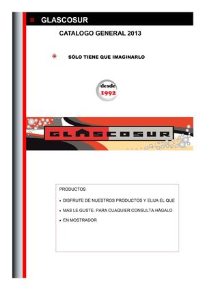 Catalogo Glascosur
