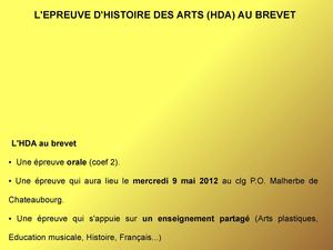 L'épreuve d'histoire des arts au brevet