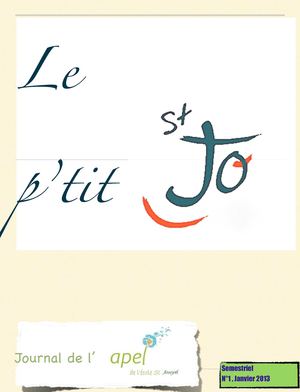Journal de l'APEL de l'école St Joseph