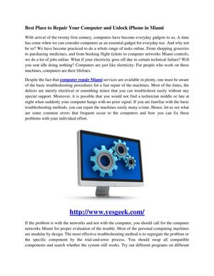 Calaméo - Best Place To Repair Your Computer And Unlock Iphone In Miami