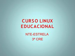 CURSO LINUX EDUCACIONAL