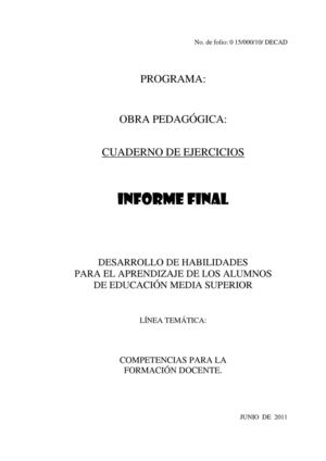 Desarrollo de habilidades para el aprendizaje de los alumnos de educación media superior