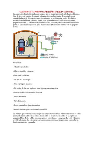 MINI GENERADOR ELECTRICO