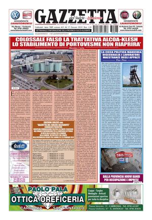 Gazzetta del Sulcis Iglesiente N° 613 del 17.01.2013 