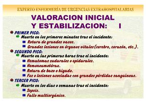 VALORACION INICIAL Y ESTABILIZACION I,II,III,IV,V,