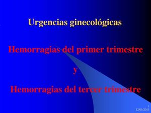 URGENCIAS GINECOLOGAS