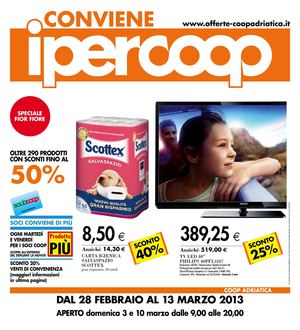 OFFERTE IPERCOOP CENTRO PIAVE SAN DONA' - 28/02 - 13/03