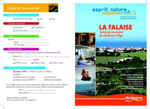 Dépliant Camping La Falaise 2013