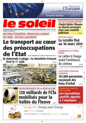 Edition du 22 Février 2013