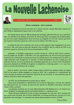 La Nouvelle Lachenoise Février 2013